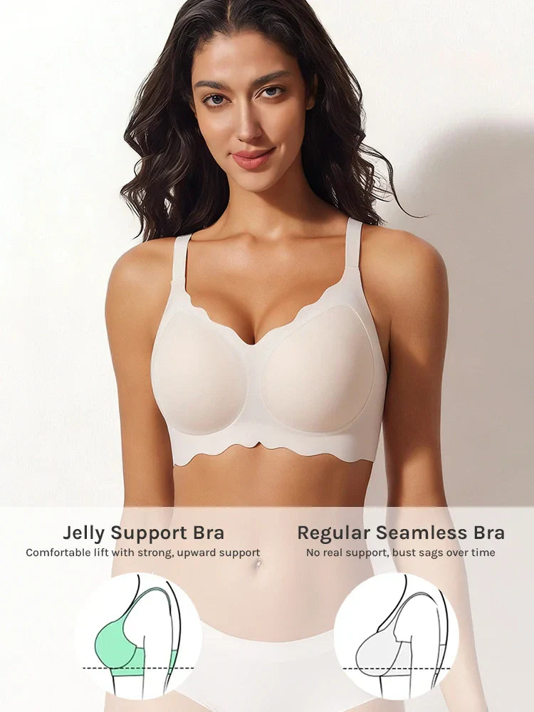 Full Coverage Seamless Wireless Jelly Support Bra