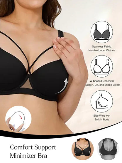 Gathering & Side-Smoothing Push-Up Thin Sexy Bra