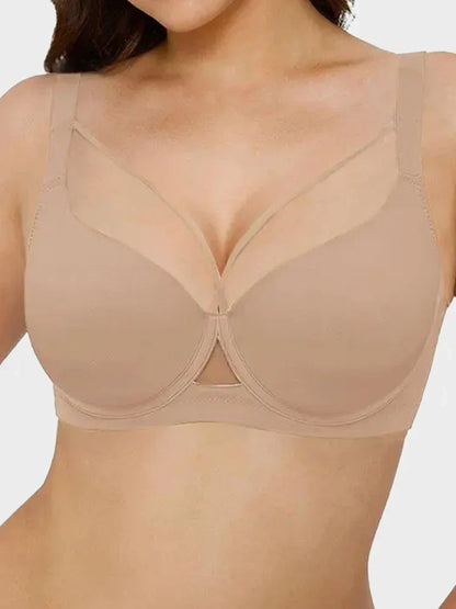 Gathering & Side-Smoothing Push-Up Thin Sexy Bra