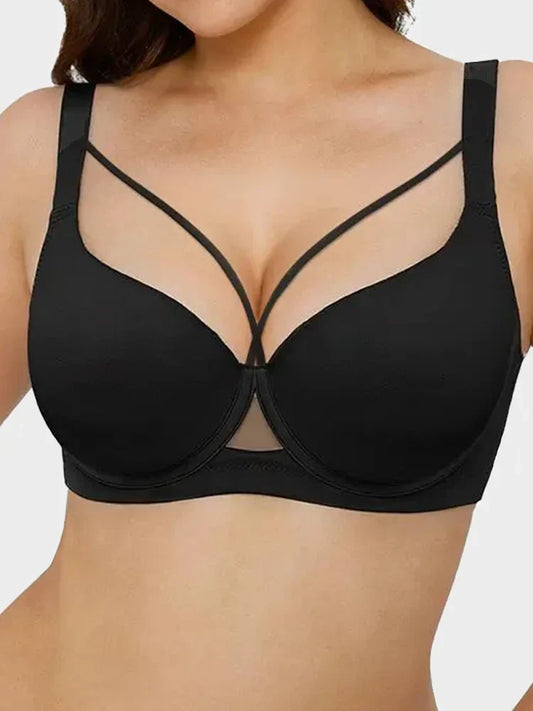 Gathering & Side-Smoothing Push-Up Thin Sexy Bra