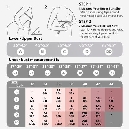 Full coverage wireless bra.