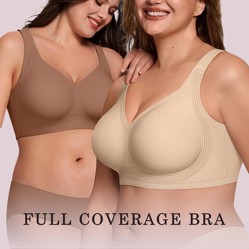 Full coverage wireless bra.