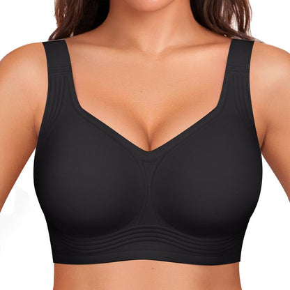 Full coverage wireless bra.